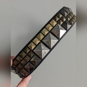 BCBGMAXAZRIA Studded Leather Belt size S